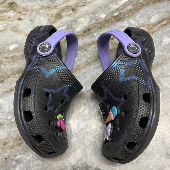 Crocs‎ Classic Disco Dance Party Clog K Stars Black Sandals 208084 Toddler 12 - Picture 10 of 10